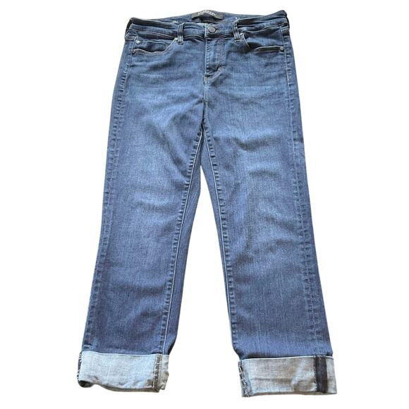 Liverpool Denim - Liverpool Medium Wash The Crop Cuffed Jeans Size 8/29